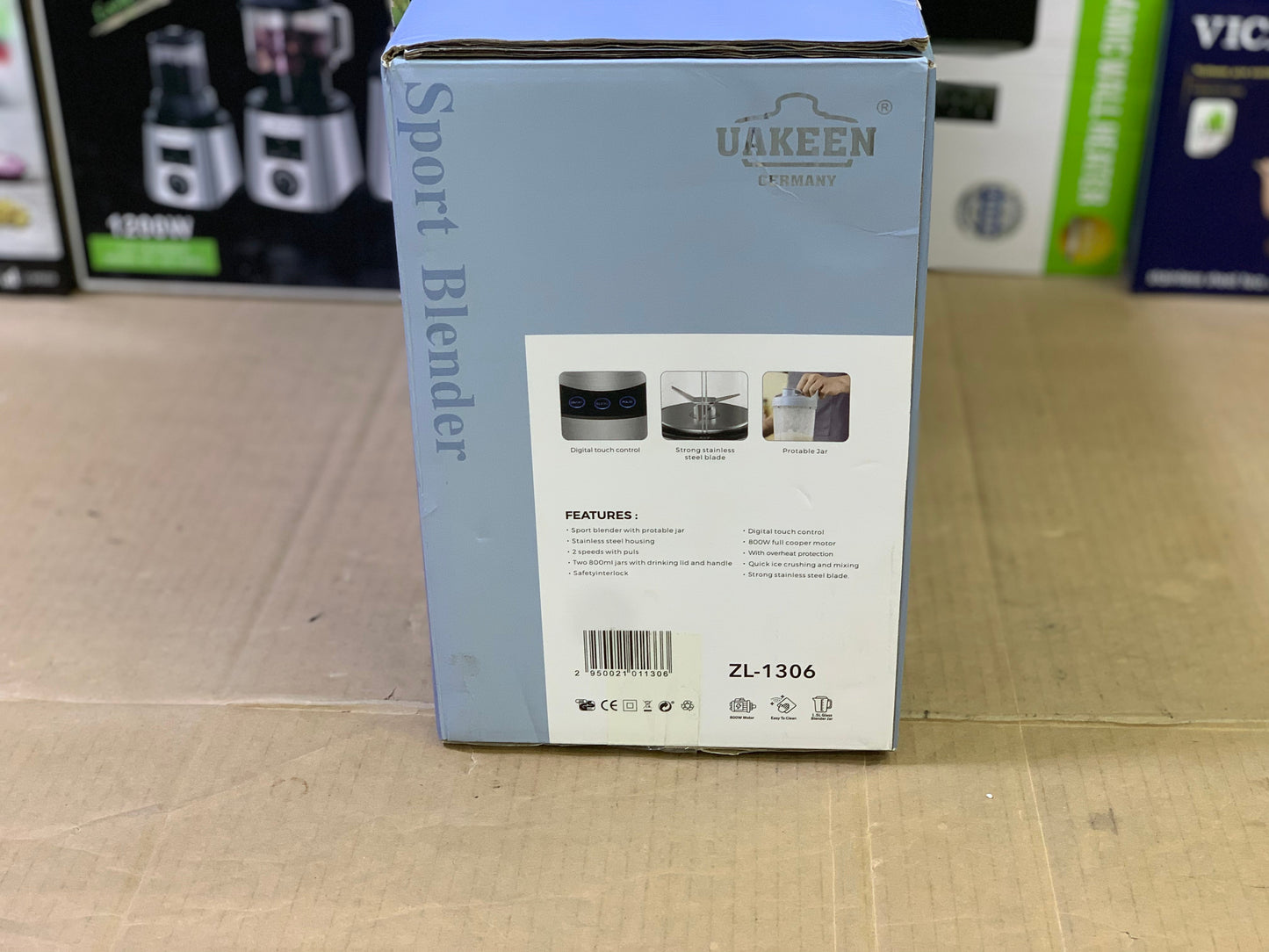 Uakeen Germany 3 in1 blender 800 watt and 800ml