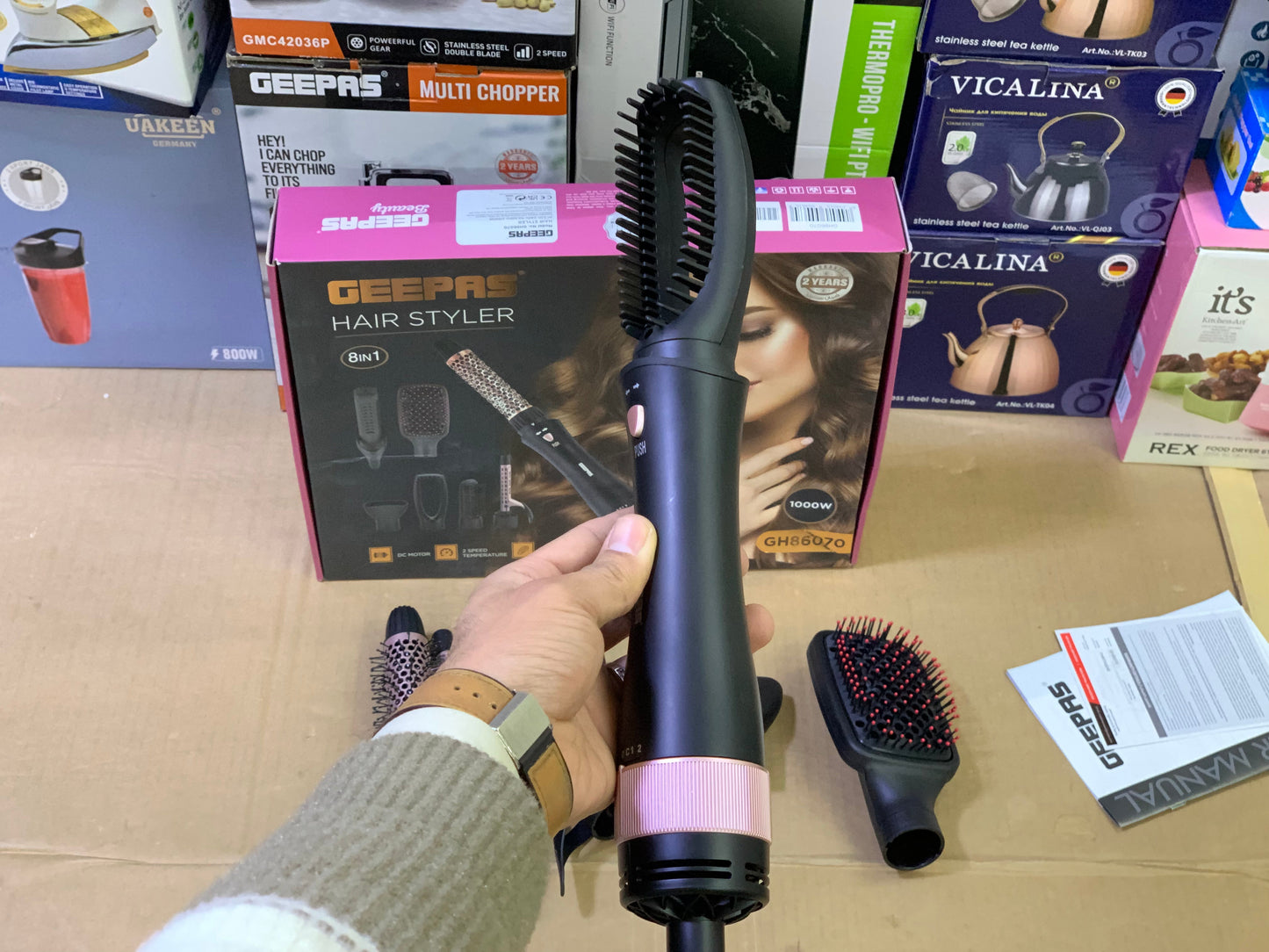 Geepas 8 in 1 Hair styler