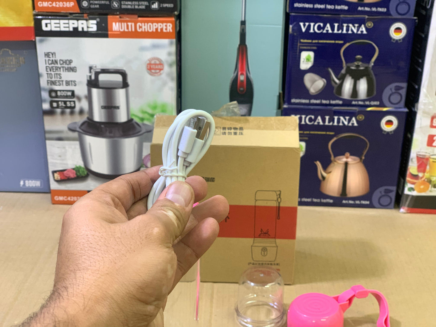 Portable Sports Juice Cup Juicer 420ml Stainless Steel Blades