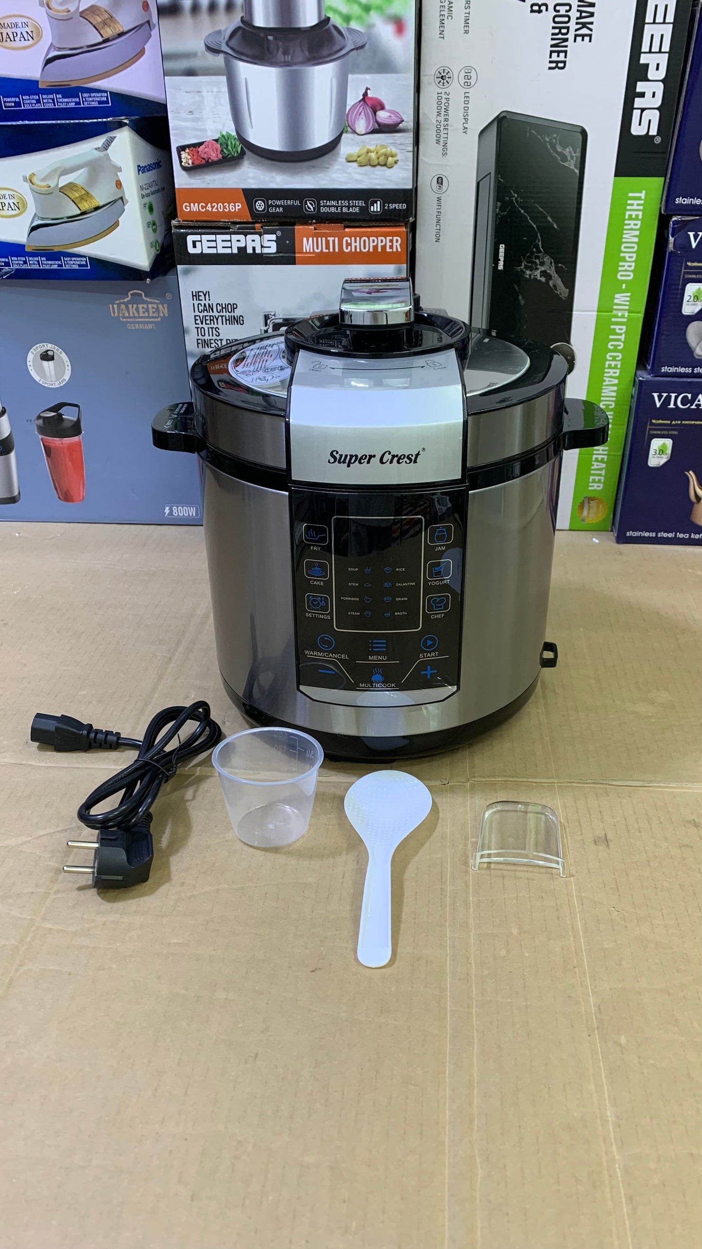 Super Crest Electric Pressure Cooker 1000w Model: SCT-3006