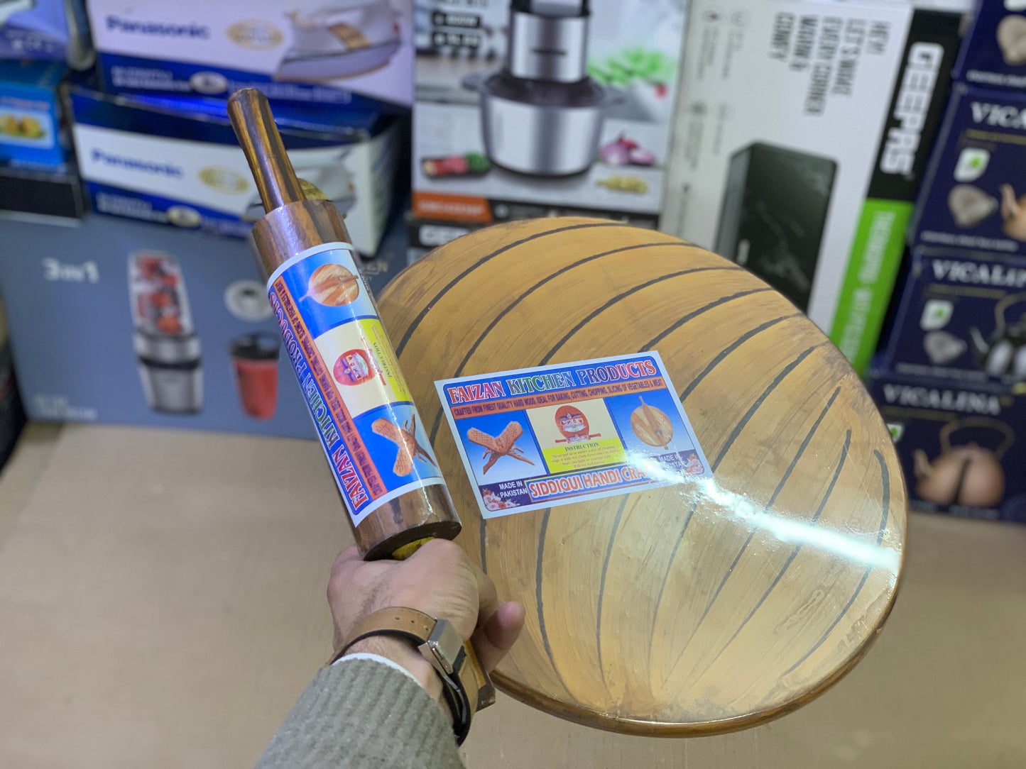 Wooden Roti maker