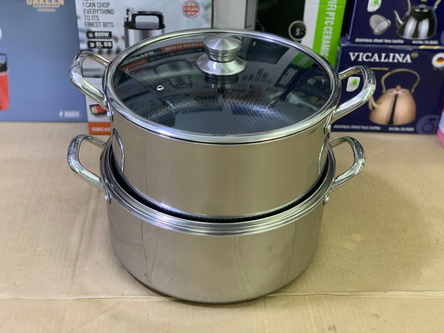 Laser Coating Deep Frying Casserole 32cm and 34cm
