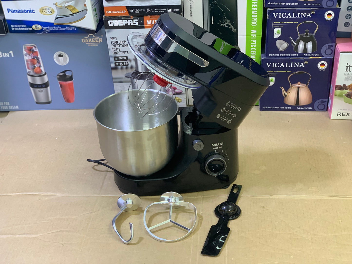 Milux Stand Mixer 550w and 4L