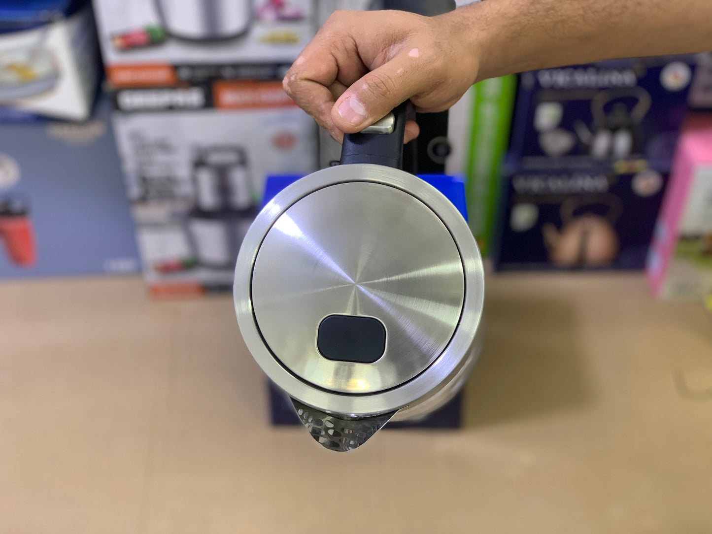 Luuknoade Brand transparent glass electric tea kettle