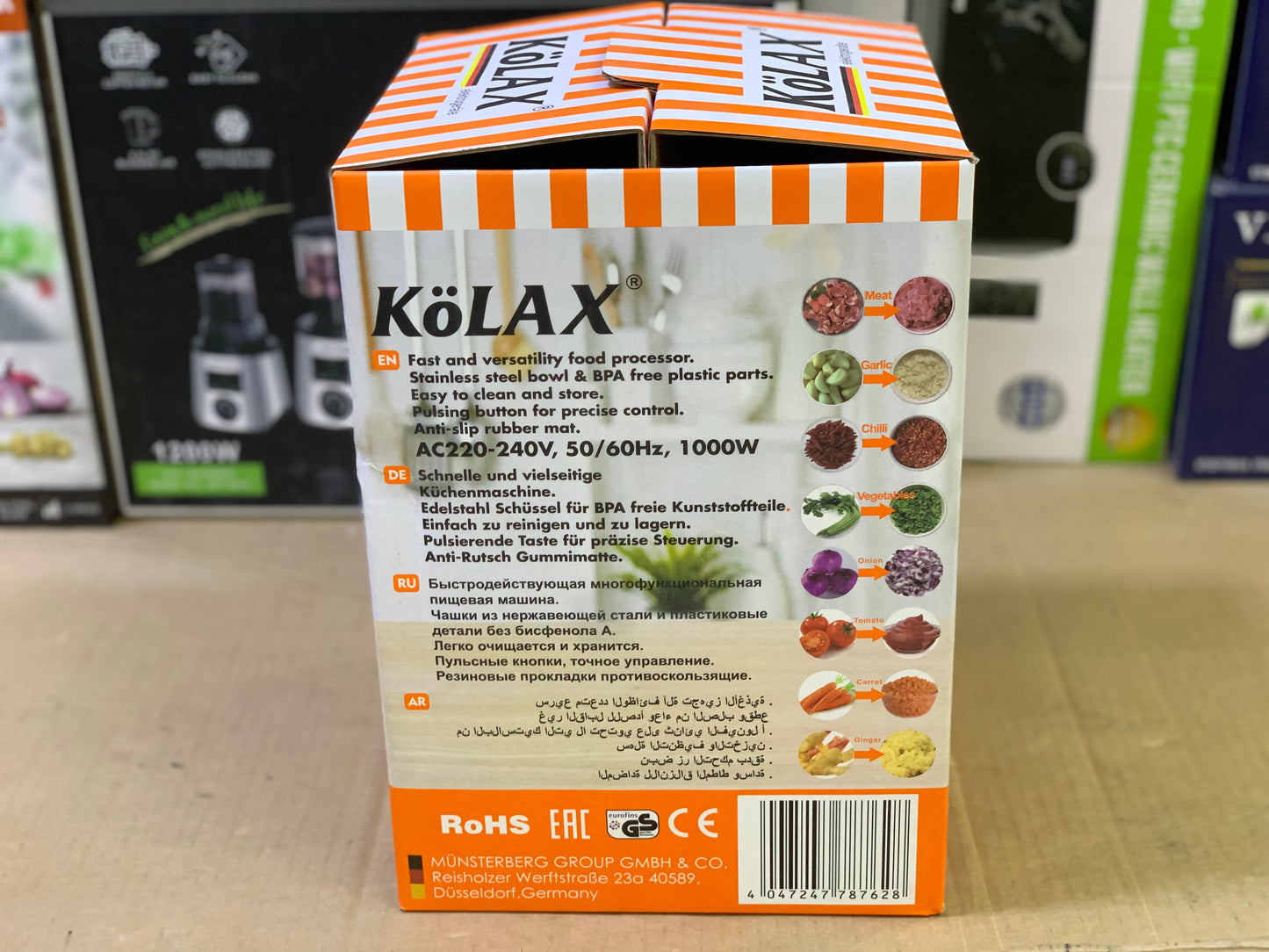 Kolax brand 5 Liter Double blade chopper 1000 watt