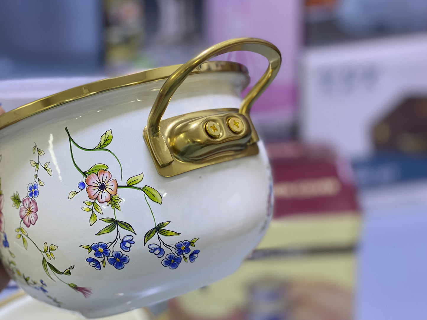 BOSHILANG Enamel Coating 3 Pieces Pots