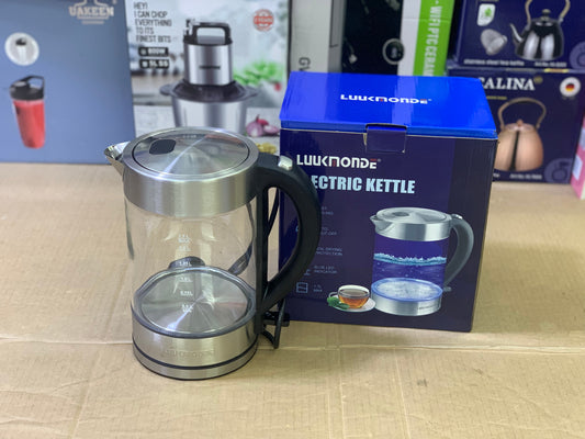 Luuknoade Brand transparent glass electric tea kettle