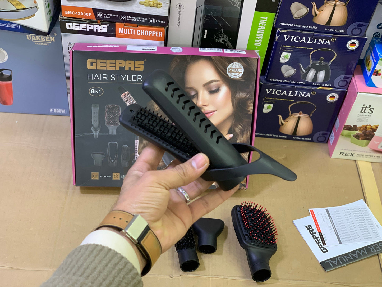 Geepas 8 in 1 Hair styler
