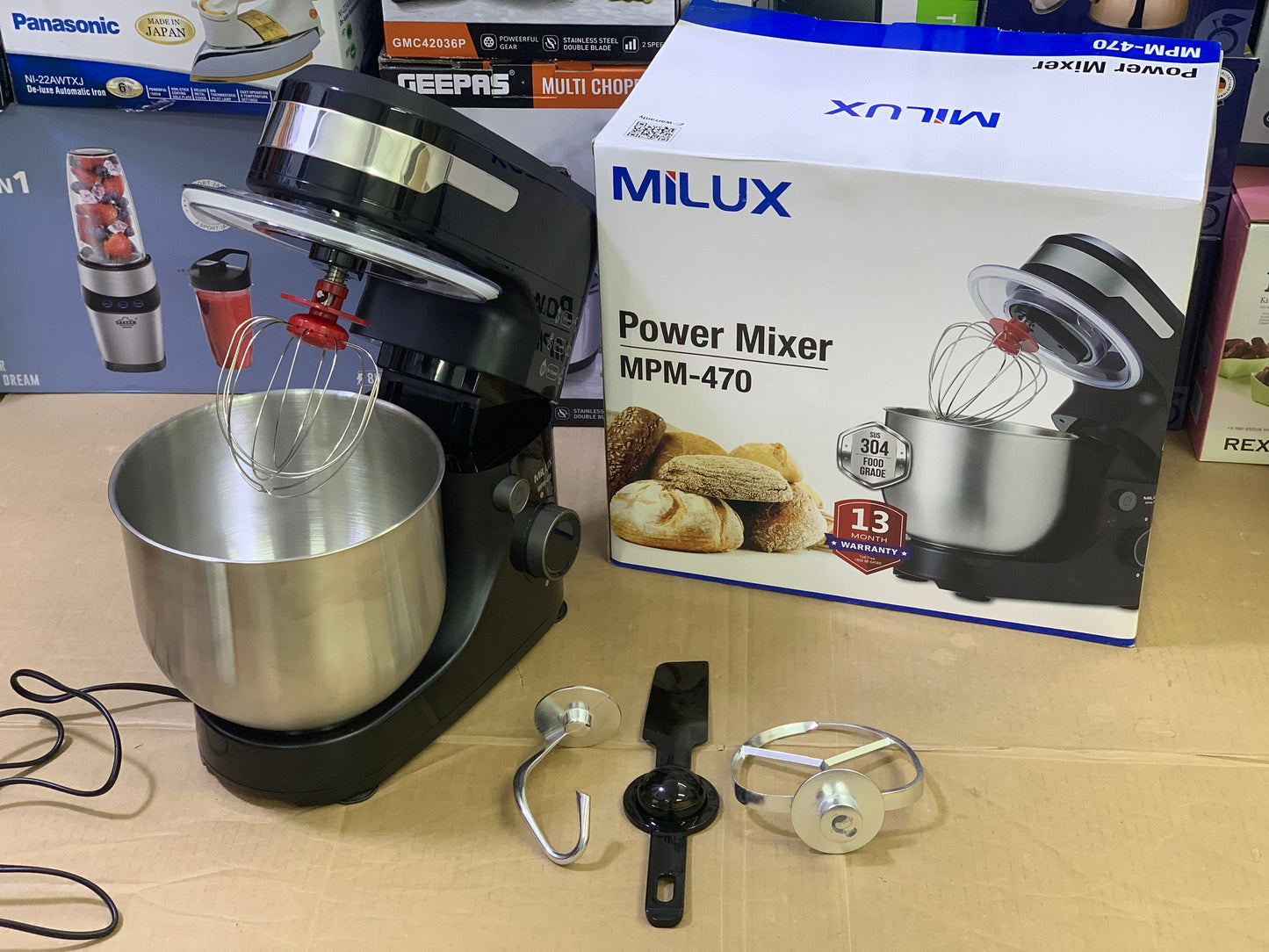 Milux Stand Mixer 550w and 4L