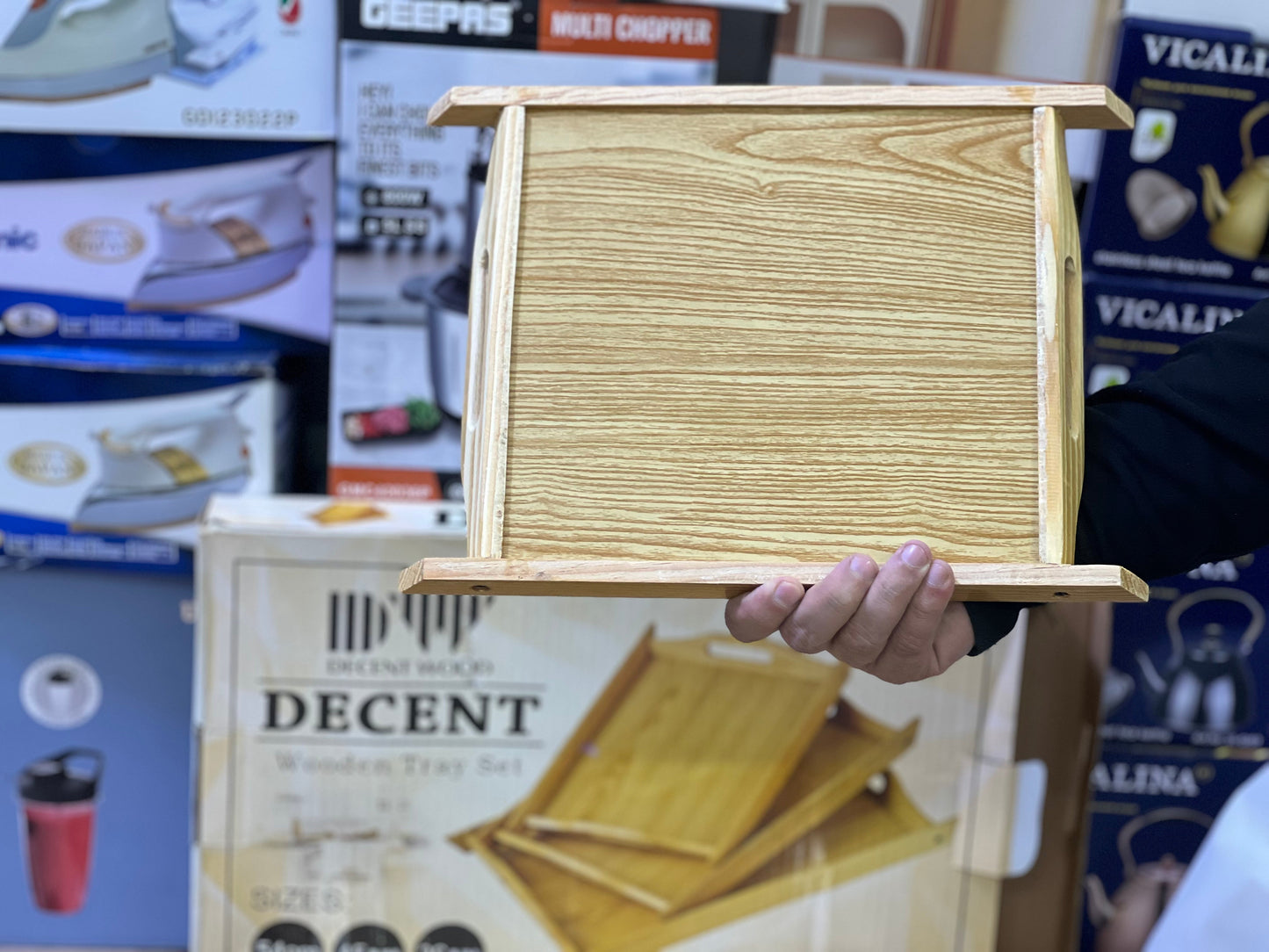 Wooden Serving Trays 3 Pieces