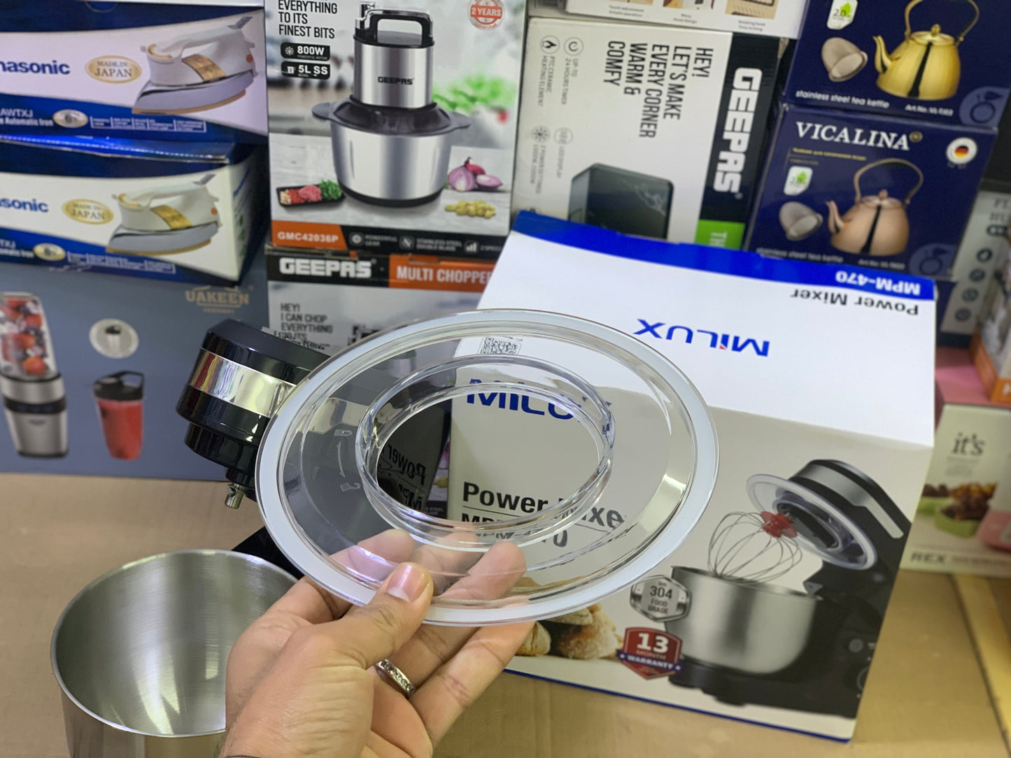 Milux Stand Mixer 550w and 4L
