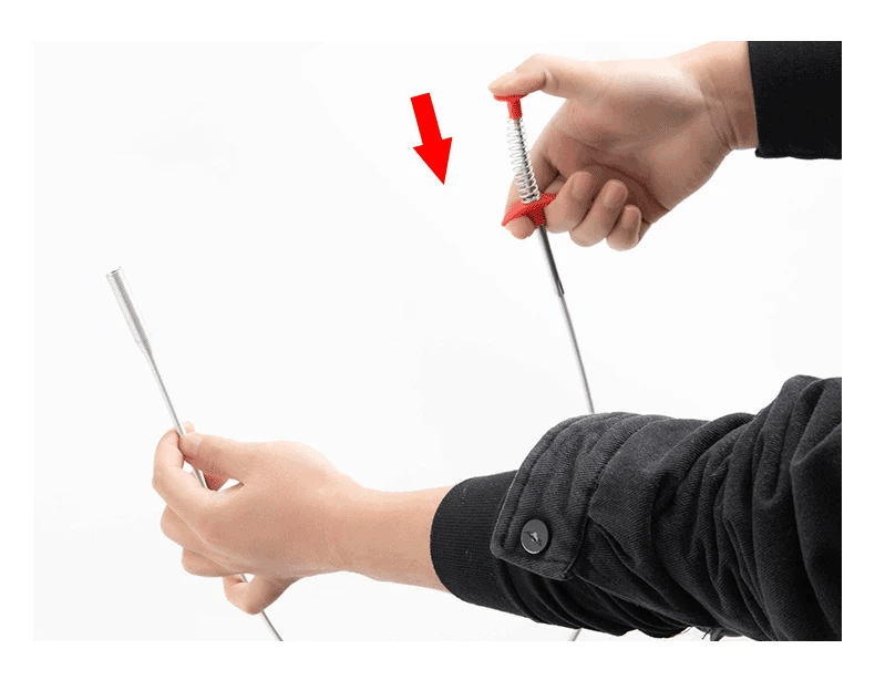 Drain Cleaning Stick Tool Wire Sink Cleaning Hook Cleaning Clog Clogged Drain for Multipurpose Kitchen Bathroom Sink Toilet