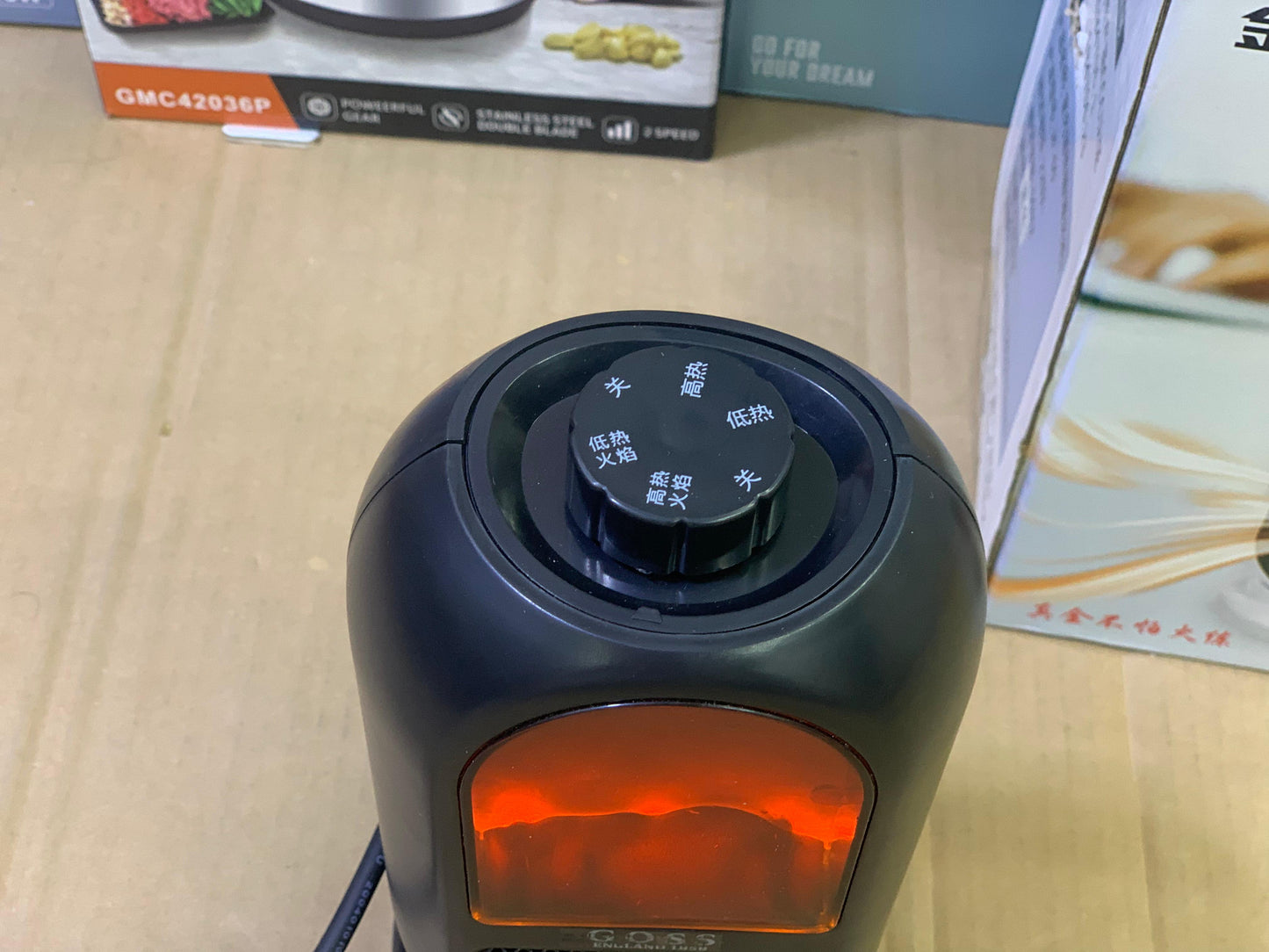Goss 3d Flame mini electric fan heater