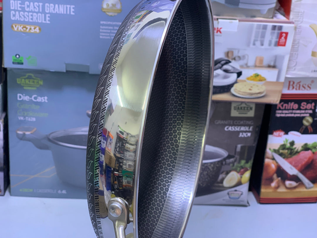 Laser Coating Frying pan with Lid