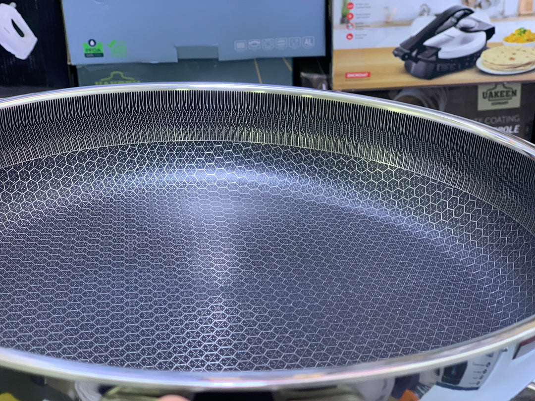 Laser Coating Frying pan with Lid