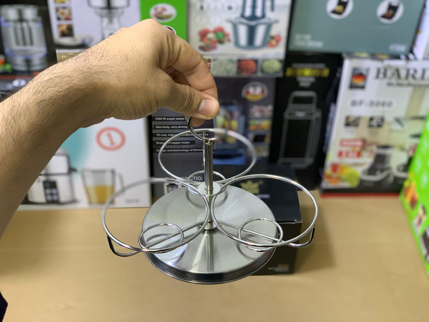 Seasoning Tank 9cm pot Stainless steel with tea Spoon | Spice Rack