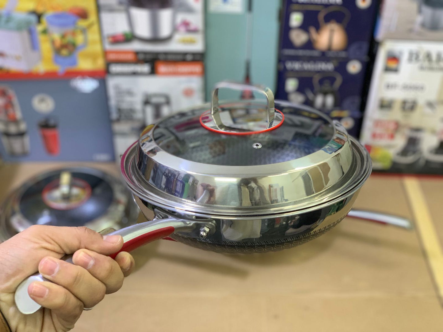 Laser Coating Deep Frying Handi and Frying pan
