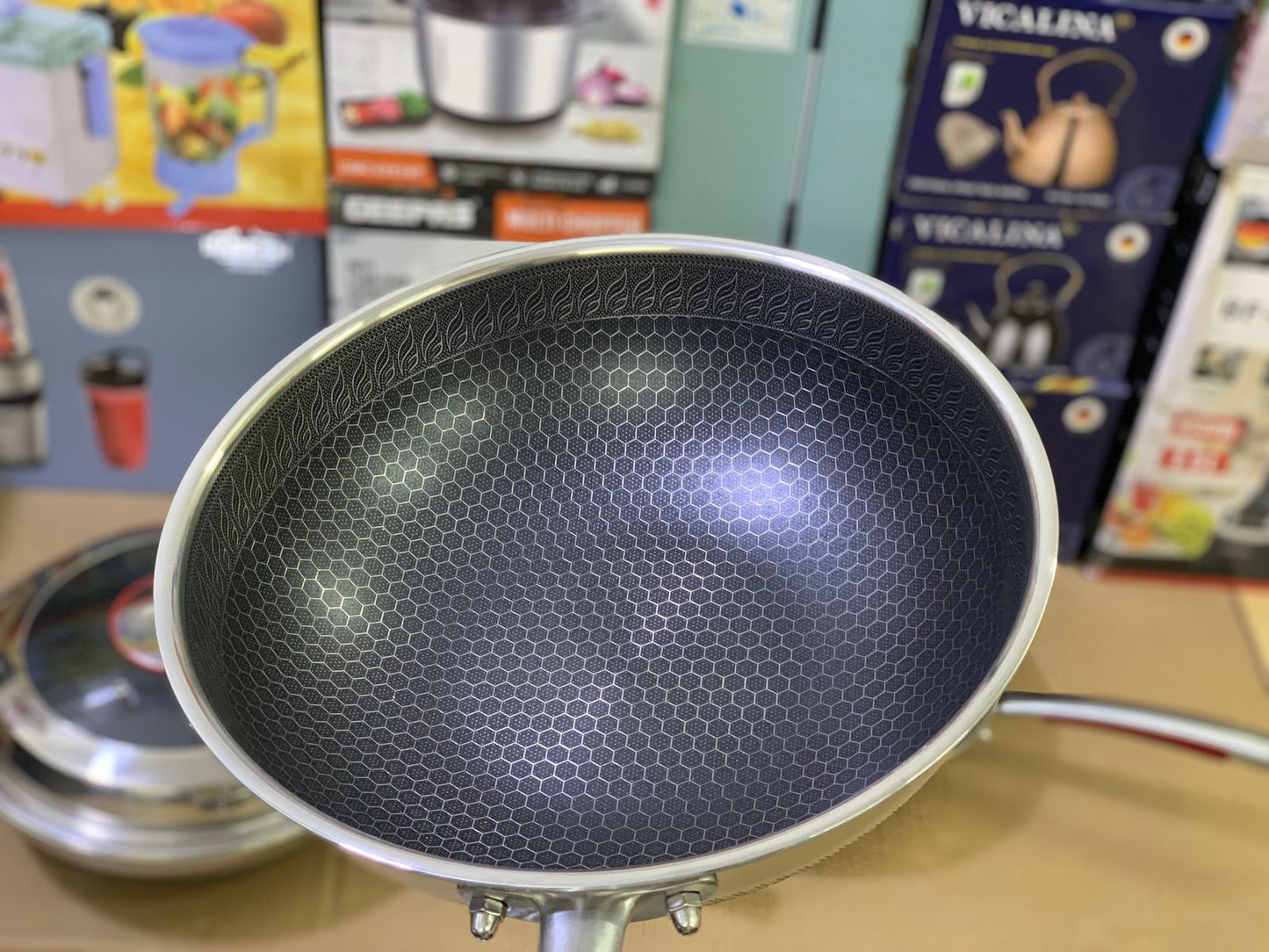 Laser Coating Deep Frying Handi and Frying pan