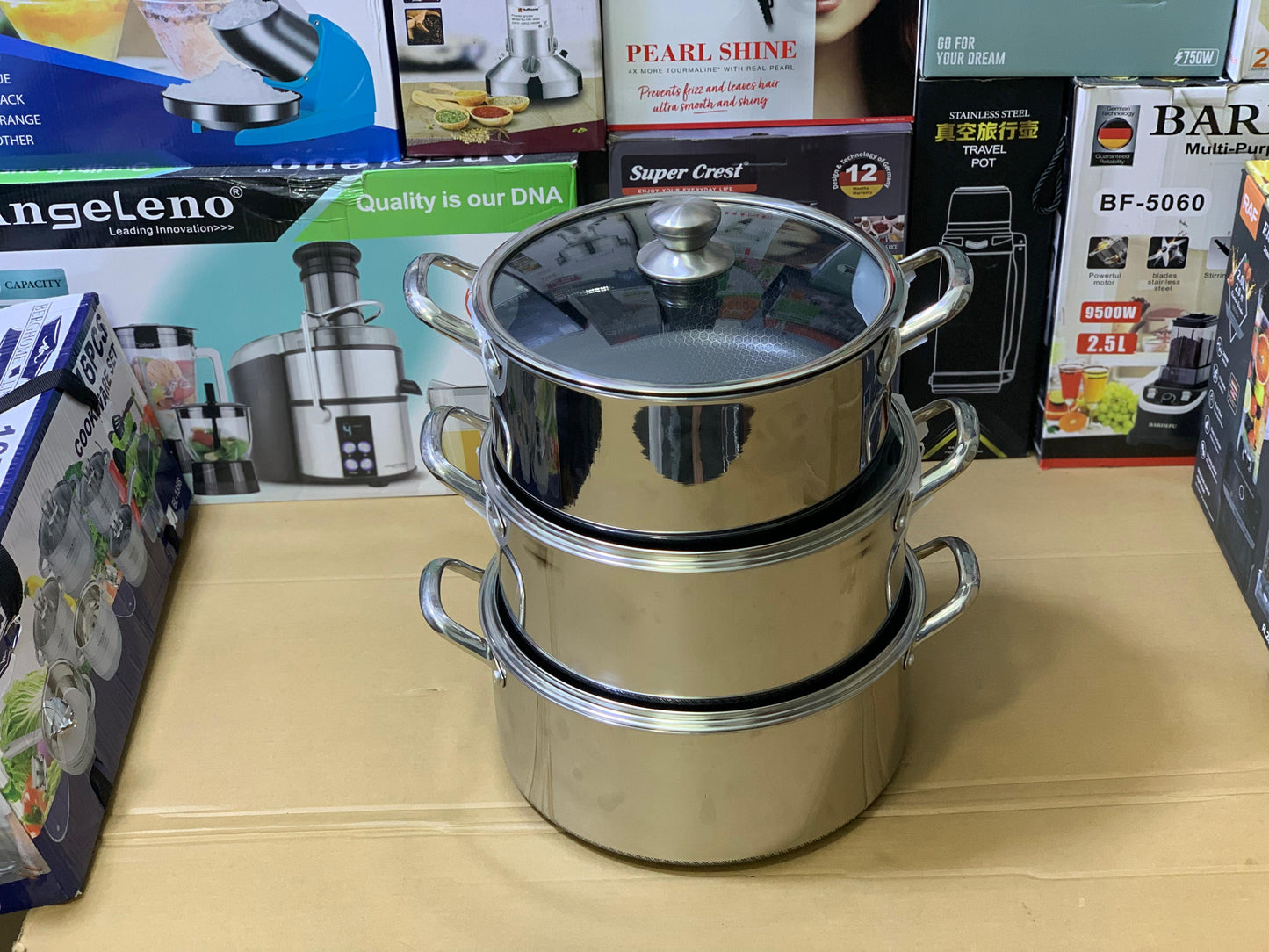 Laser Coated Deep Casserole Set Sizes 26 28 30