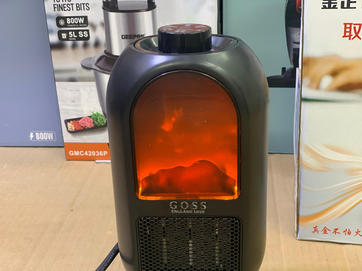 Goss 3d Flame mini electric fan heater