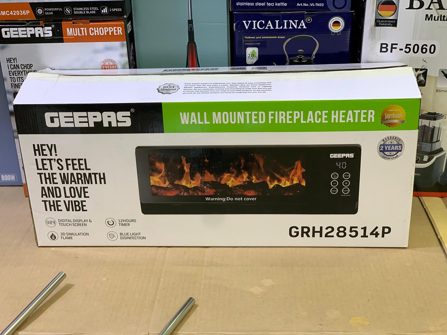 Geepas Wall Mounted Heater| 2 Years warranty|28514