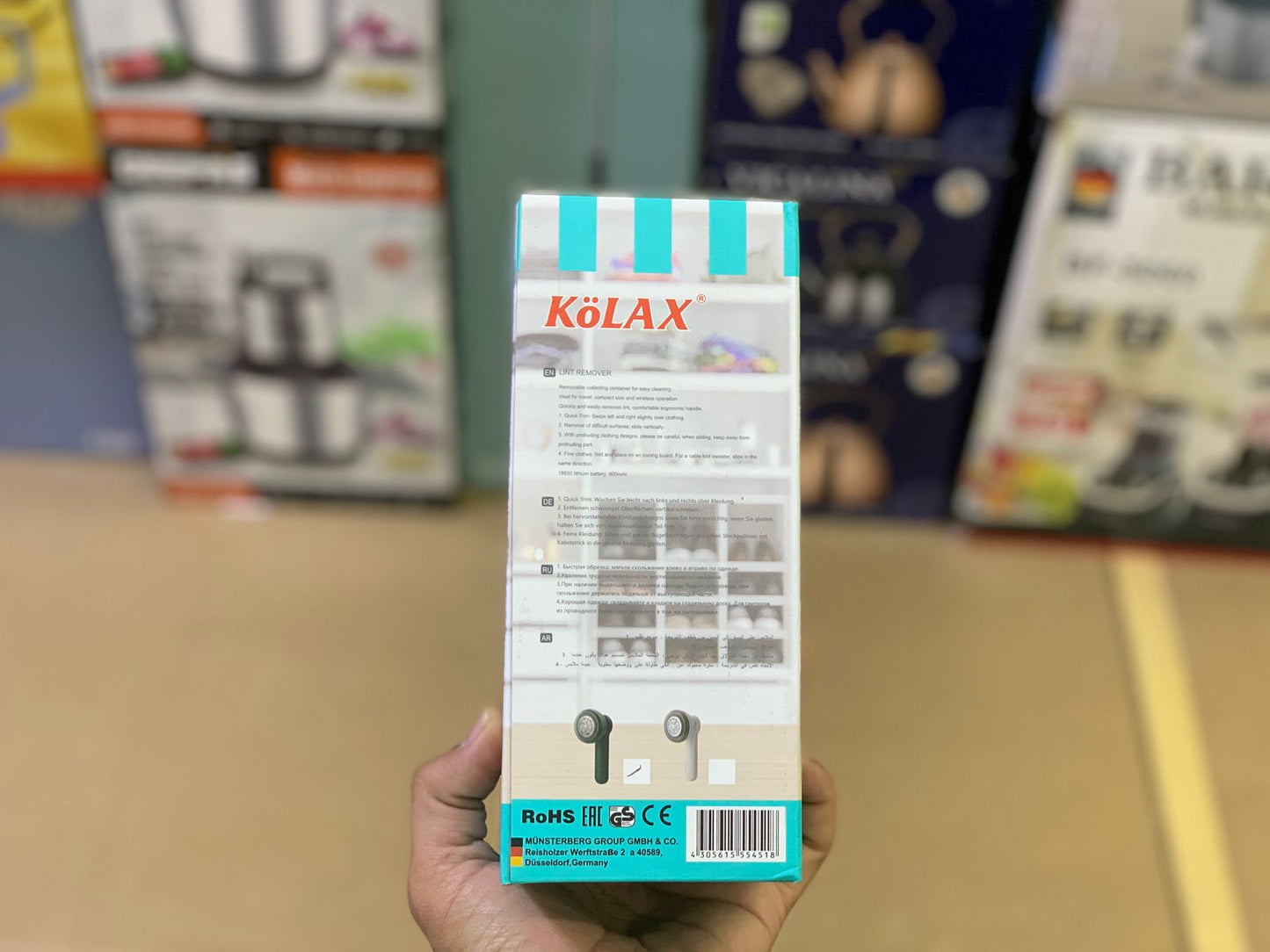 kolax brand 6-leaf stainless steel blades USB rechargeable electric sweater fabric shaver lint remover for clothes