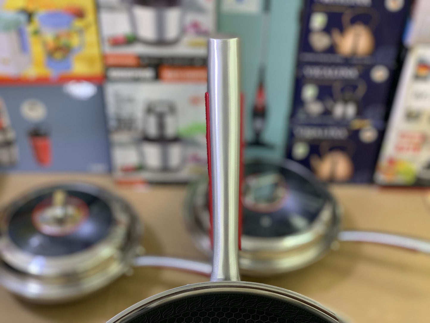 Laser Coating Deep Frying Handi and Frying pan