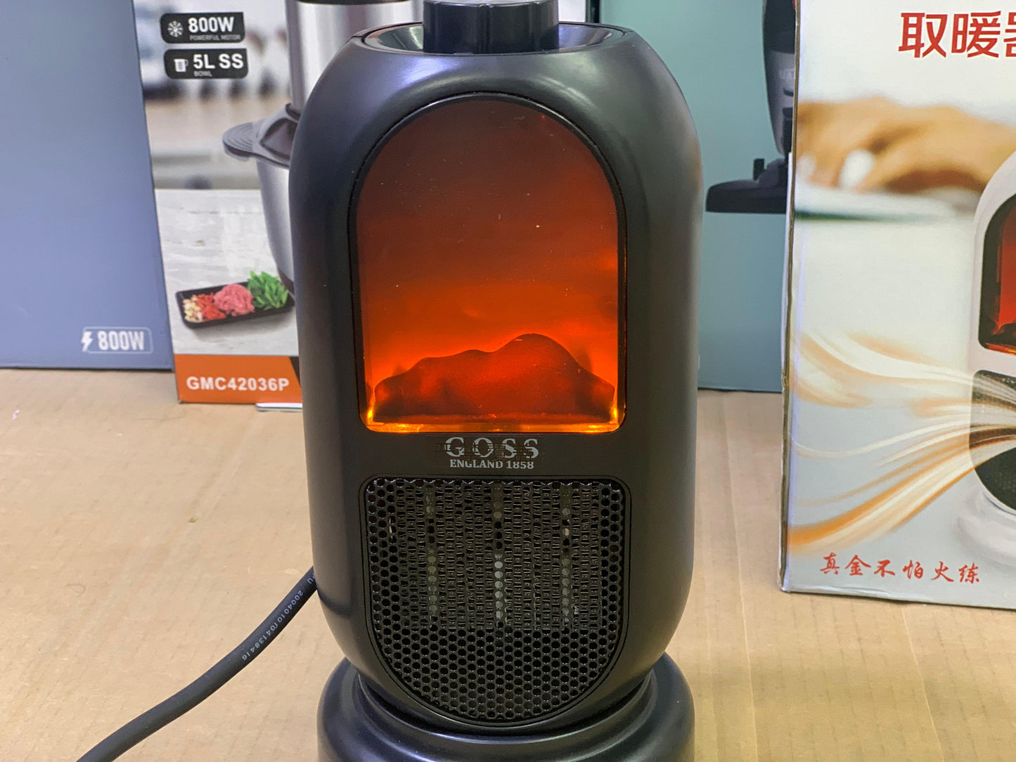 Goss 3d Flame mini electric fan heater