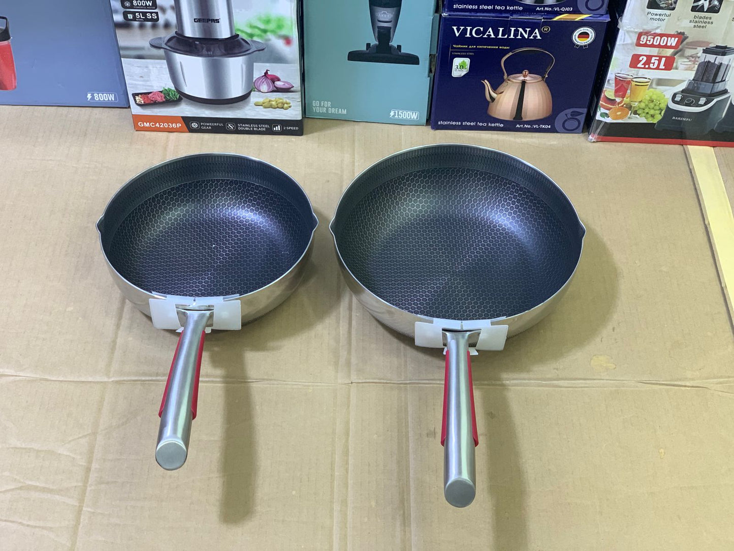 Laser Coating double side pouring Sauce pan