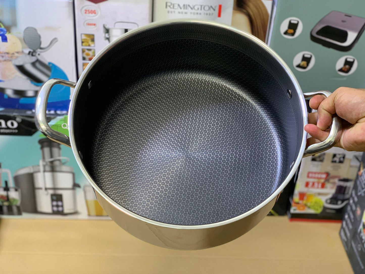 Laser Coated Deep Casserole Set Sizes 26 28 30