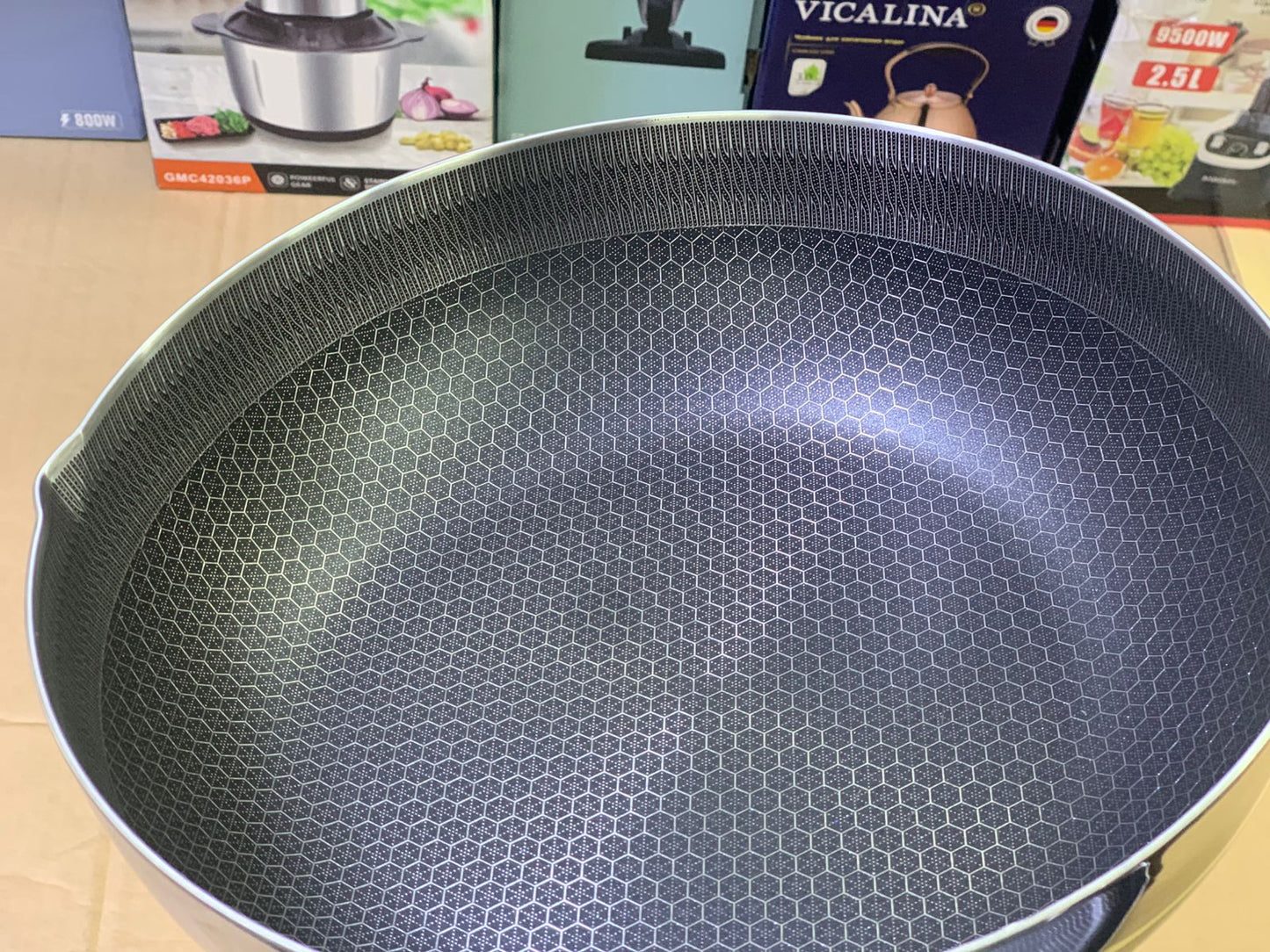 Laser Coating double side pouring Sauce pan