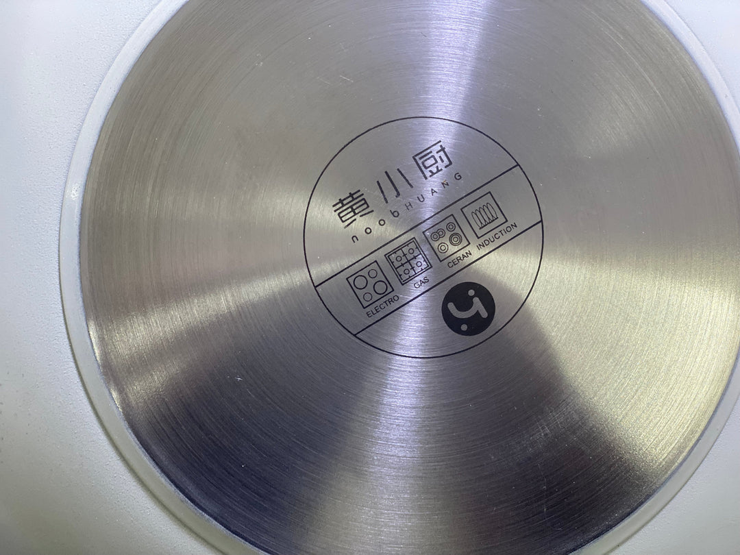 HoneyComb Pattern Laser Coating Two ply stainless steel wok 30cm
