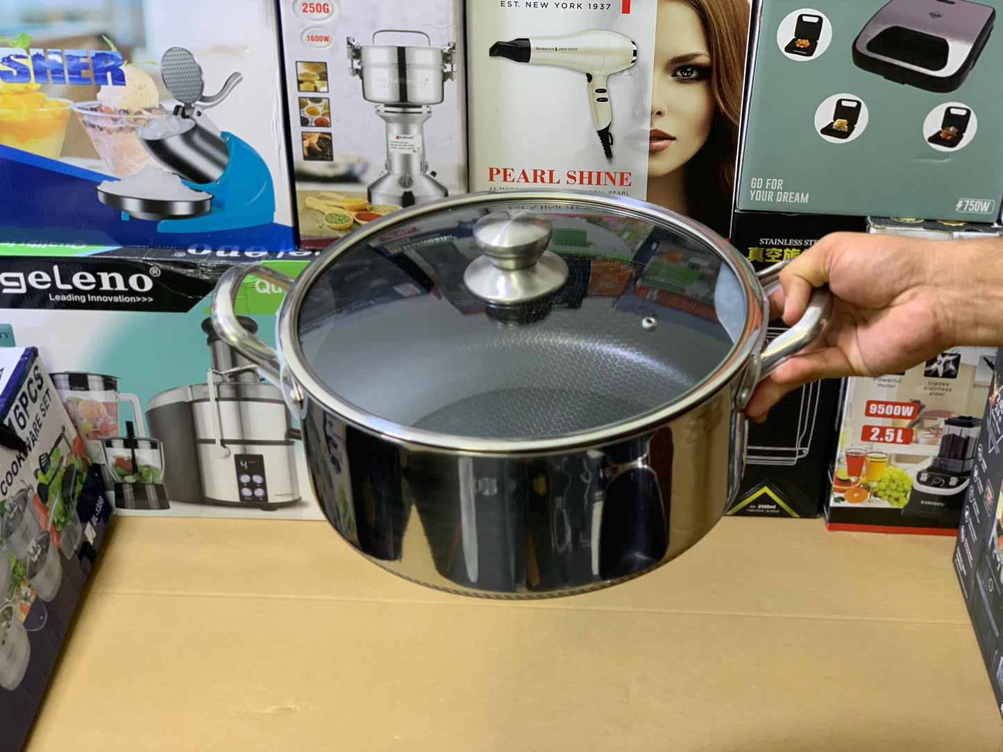 Laser Coated Deep Casserole Set Sizes 26 28 30