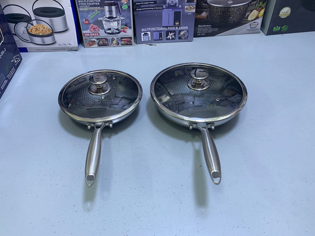 Laser coating deep frying pan Stainless Steel SUS 316