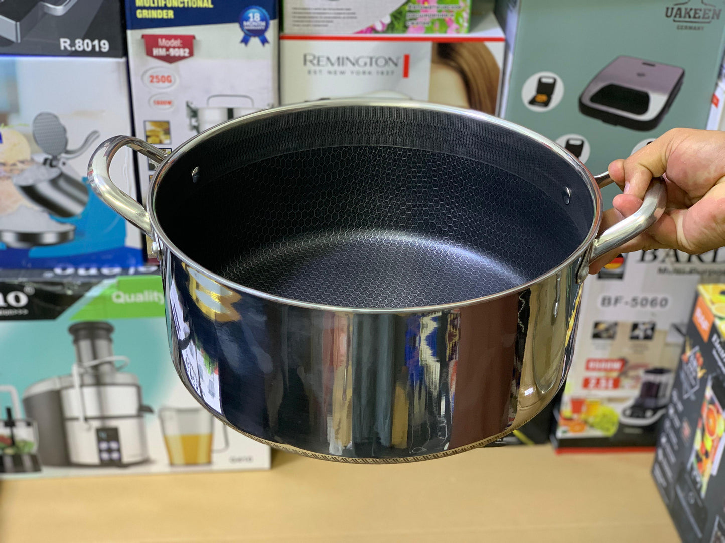 Laser Coated Deep Casserole Set Sizes 26 28 30