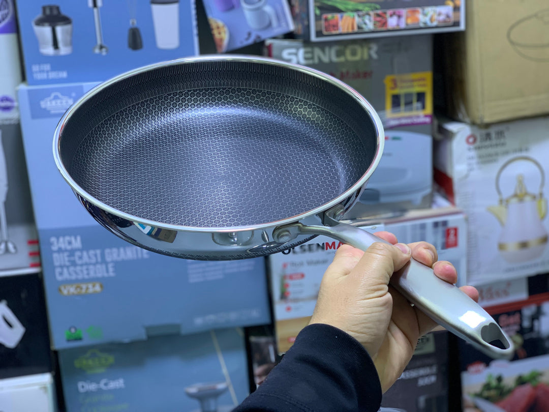 Laser Coating Frying pan with Lid