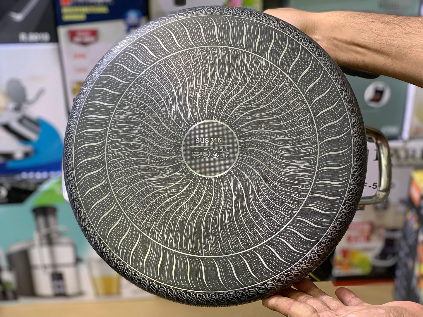 Laser Coated Deep Casserole Set Sizes 26 28 30