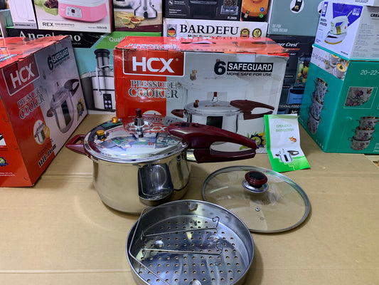 6 Safeguard HCX 3 in 1 Pressure Cooker Stainless Steel